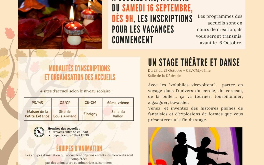 Petites vacances d’automne
